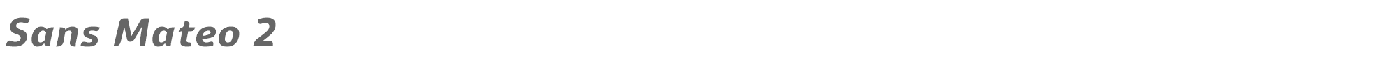 Sample characters Sans Mateo Font